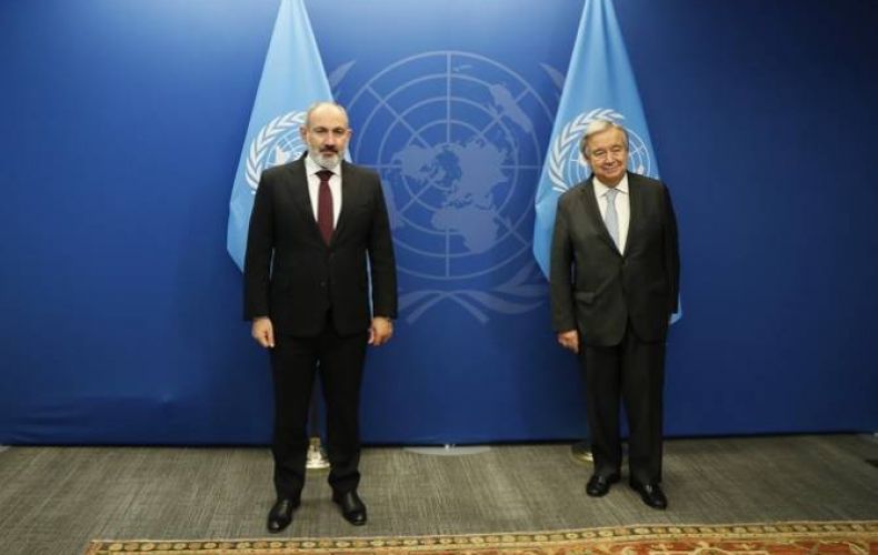 Prime Minister Pashinyan meets with UN Secretary General António Guterres