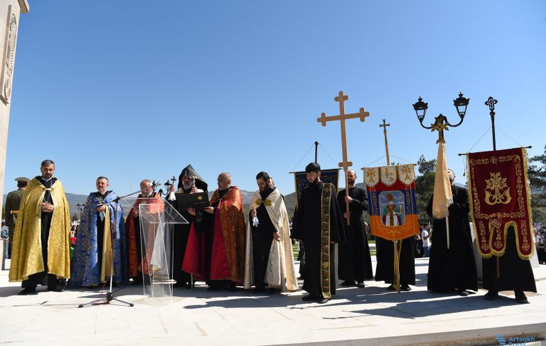 Ceremony dedicated to the memory of the martyrs of the Third Artsakh War held at the Stepanakert Memorial Complex