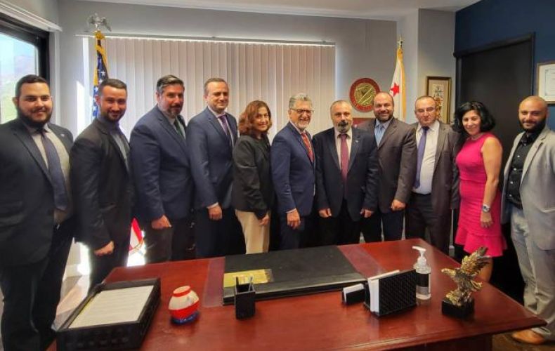 Foreign Minister of the Republic of Artsakh David Babayan Met with California State Senator Anthony J. Portantino and California Assembly member Adrin Nazarian