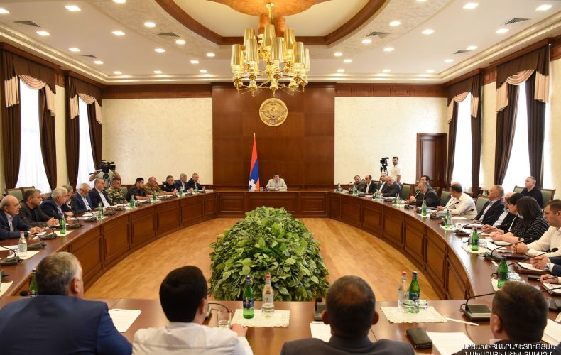 The President of the Artsakh Republic convened an extended sitting of the Security Council