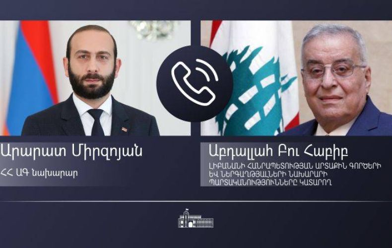 Armenian, Lebanese FMs express readiness to deepen cooperation