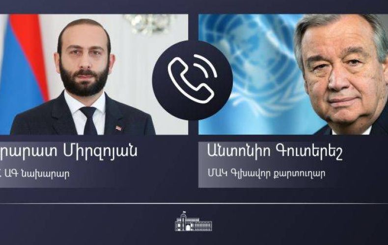 Armenia FM briefs UN Secretary-General on blockade-induced humanitarian crisis in Artsakh