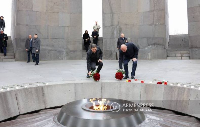 Croatian Foreign Minister visits Armenian Genocide memorial in Yerevan