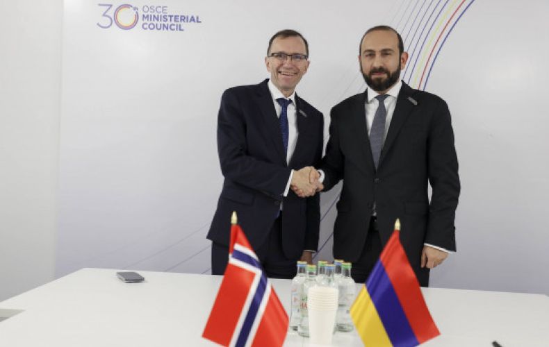 Norwegian Foreign Minister briefed on Crossroads of Peace project developed by Armenian government
