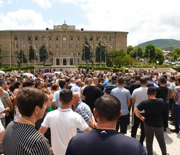 Anti-blockade protest held in Artsakh Republic
